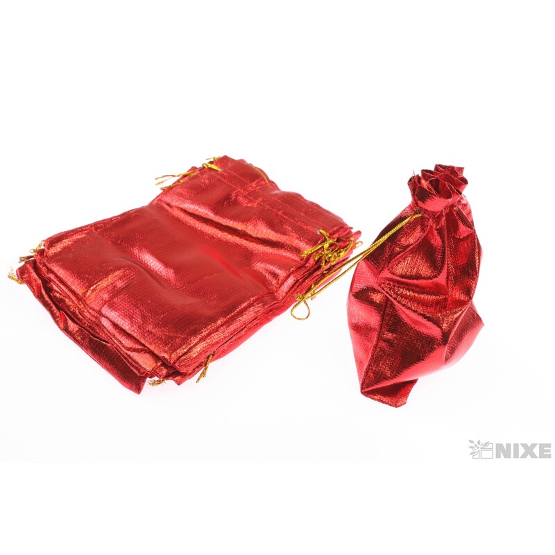 SÁČEK METAL 12x17cm*ČERVENÁ