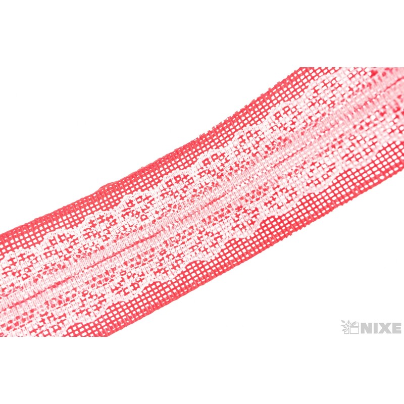 STUHA JUTA KRAJKA 40mmx9m*ČERVENÁ