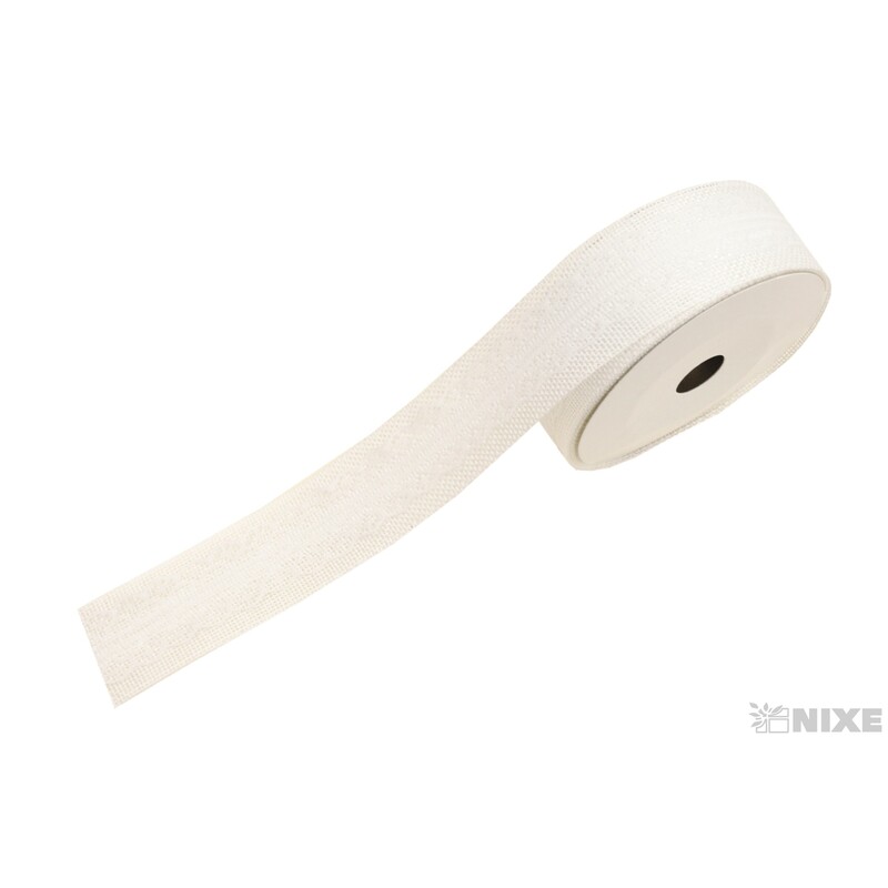 STUHA JUTA KRAJKA 40mmx9m*BÍLÁ