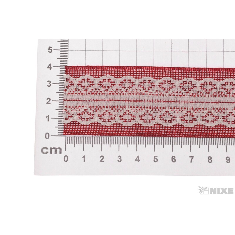 STUHA JUTA KRAJKA 40mmx9m*BORDOVÁ