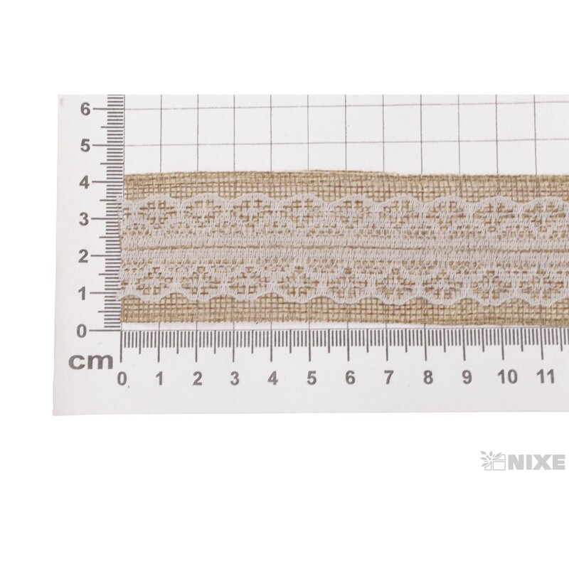 STUHA JUTA KRAJKA 40mmx9m*PŘÍRODNÍ