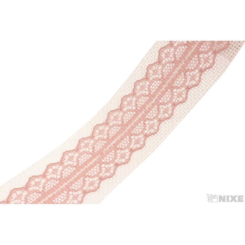 STUHA JUTA KRAJKA 40mmx9m*KRÉMOVÁ+RŮŽOVÁ