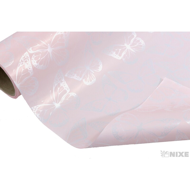 ROLE PLAST MOTÝL 50cmx9yd*RŮŽOVÁ