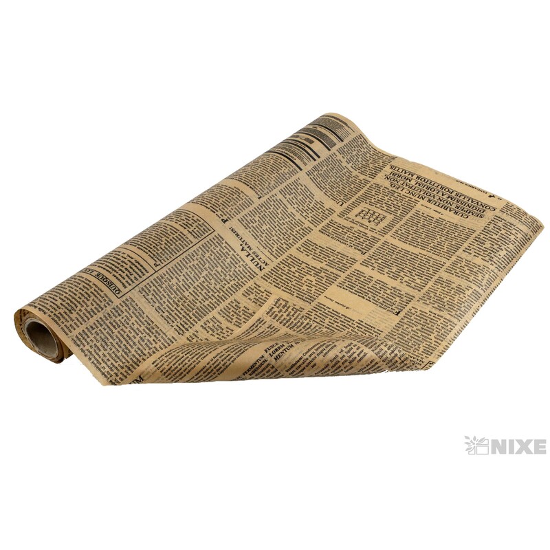 ROLE PAPÍR NOVINY 50cmx9yd*PŘÍRODNÍ