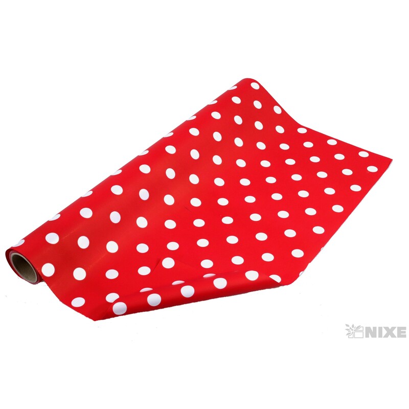 ROLE PLAST PUNTÍK 50cmx9yd*ČERVENÁ