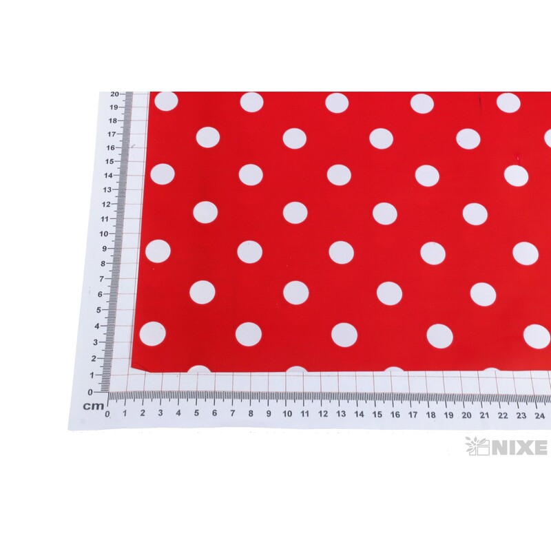 ROLE PLAST PUNTÍK 50cmx9yd*ČERVENÁ