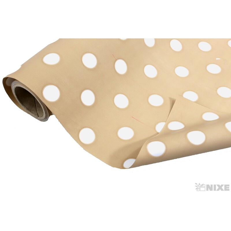 ROLE PLAST PUNTÍK 50cmx9yd*PŘÍRODNÍ