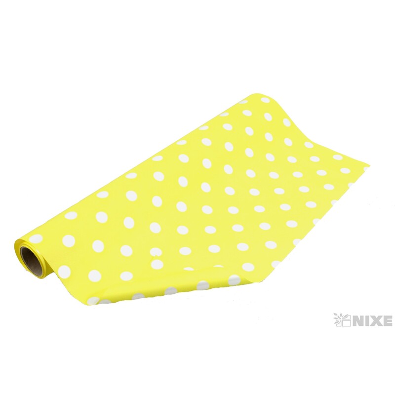 ROLE PLAST PUNTÍK 50cmx9yd*ŽLUTÁ