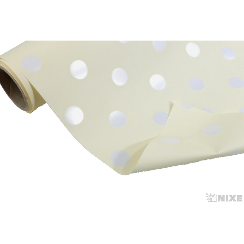 ROLE PLAST PUNTÍK 50cmx9yd*KRÉMOVÁ