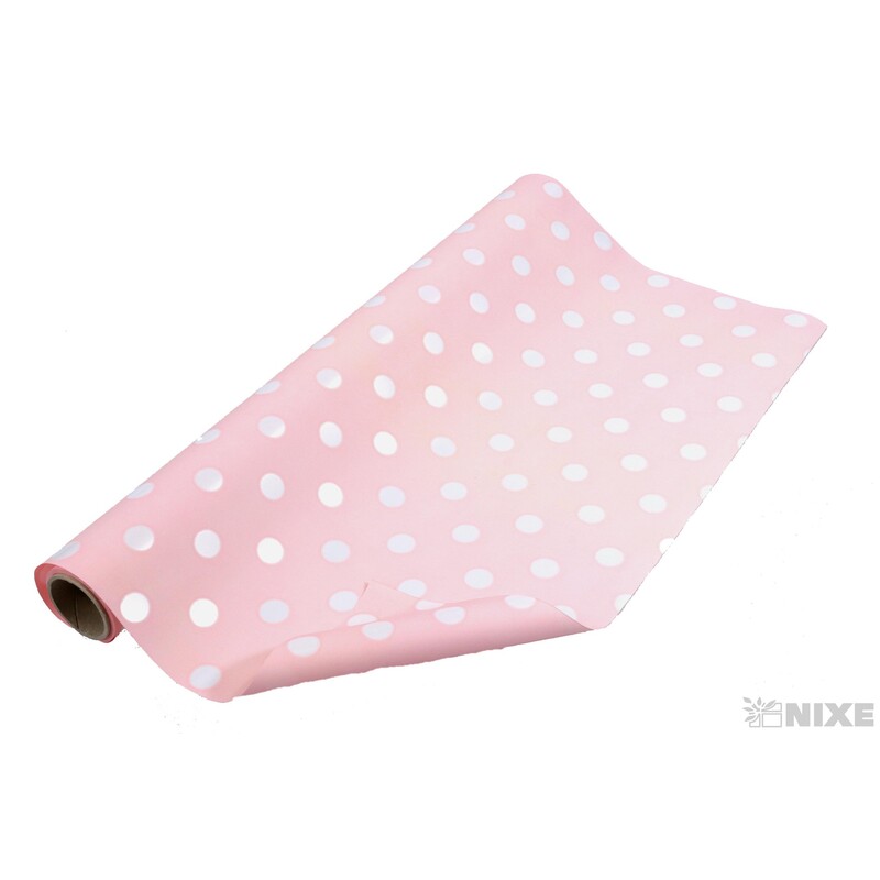 ROLE PLAST PUNTÍK 50cmx9yd*RŮŽOVÁ