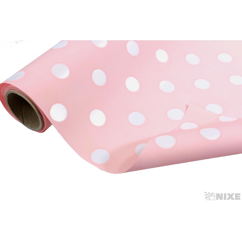 ROLE PLAST PUNTÍK 50cmx9yd*RŮŽOVÁ