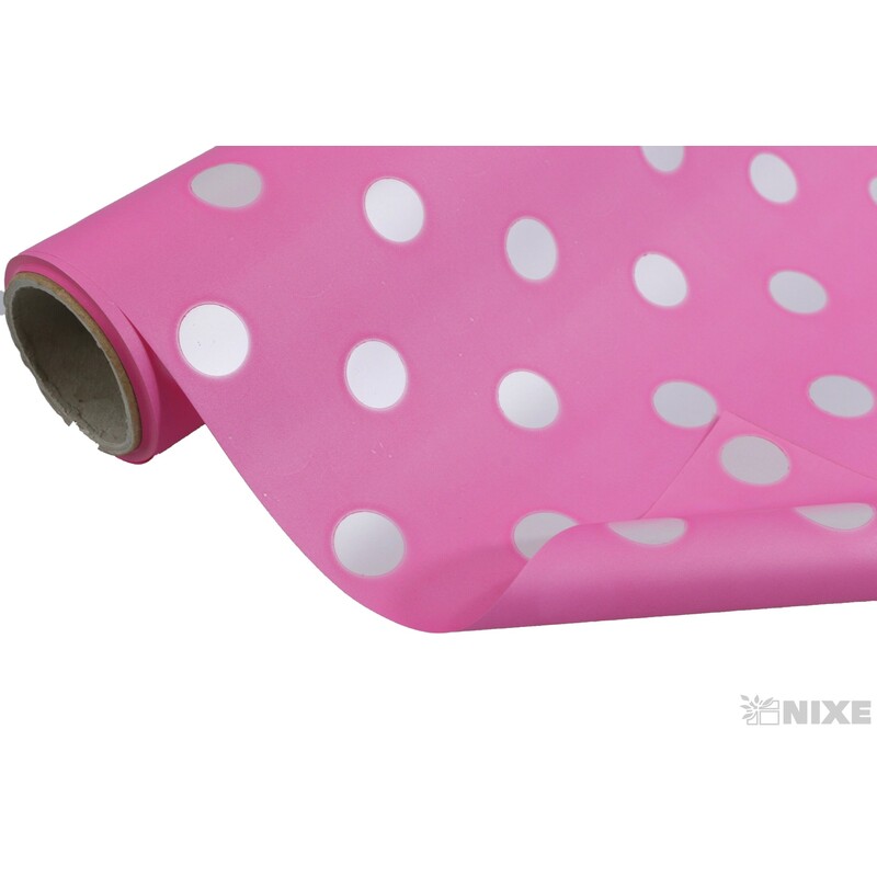 ROLE PLAST PUNTÍK 50cmx9yd*RŮŽOVÁ TM.