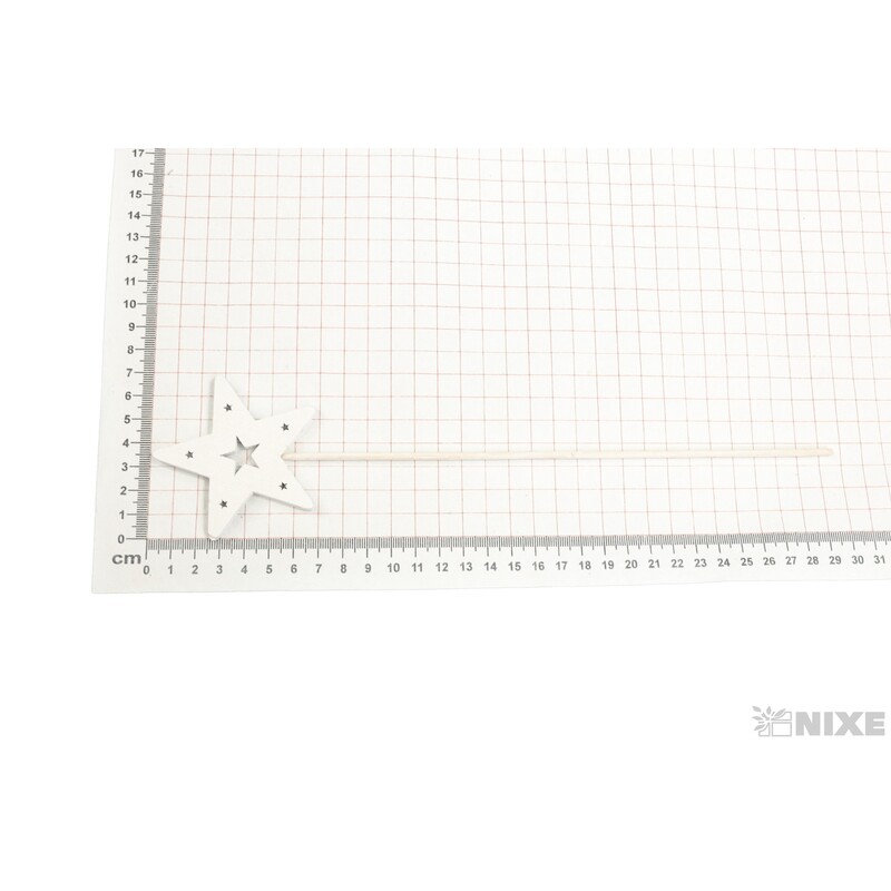 ZÁPICH HVĚZDA 7x29cm 5ks*BÍLÁ