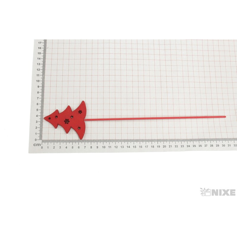 ZÁPICH STROMEK 7x31cm 5ks*ČERVENÁ