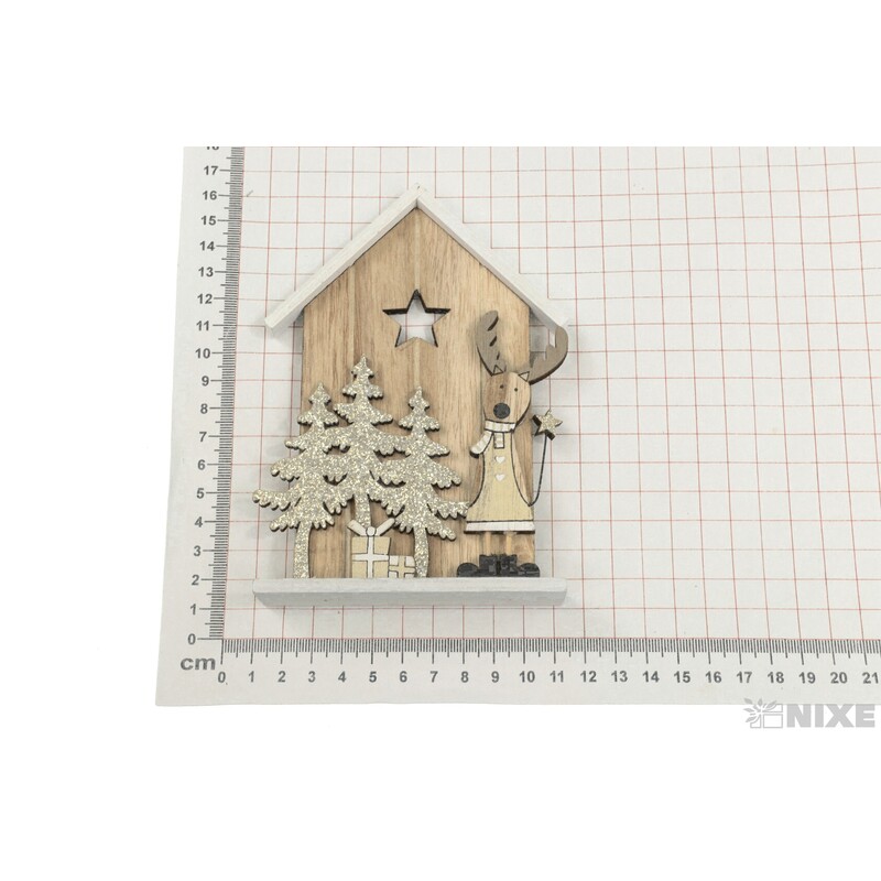 DOMEČEK 8x1x15cm*ZLATÁ