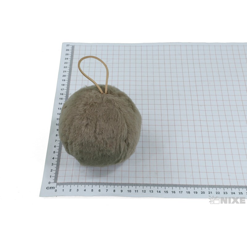 ZÁVĚS KOULE KOŽEŠINA 11cm*PŘÍRODNÍ