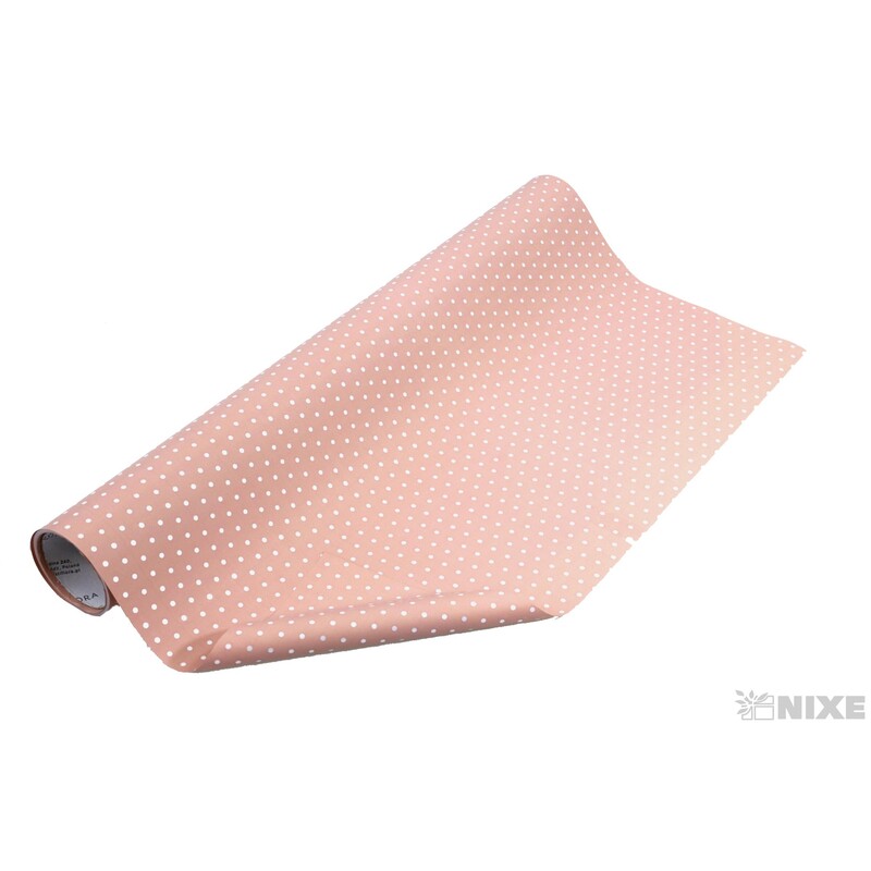 ROLE PLAST PUNTÍK 50cmx10yd*STARORŮŽOVÁ