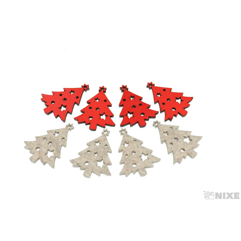 STROMEČEK 8ks 7cm*MIX BAREV