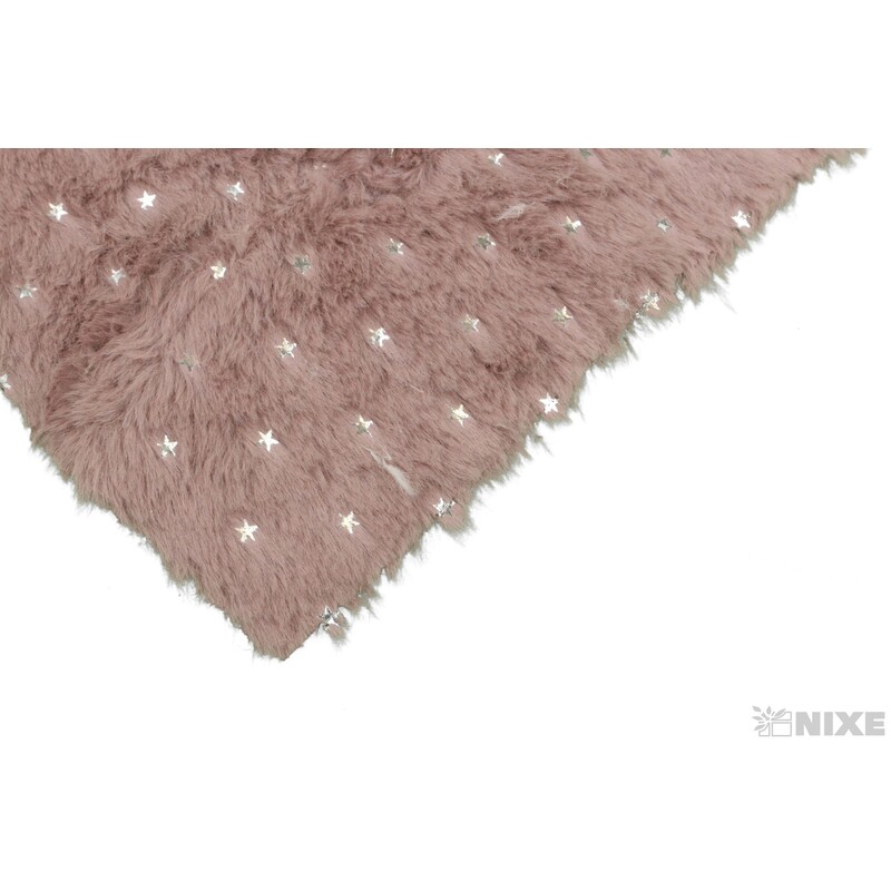 KOŽEŠINA HVĚZDY 14cmx150cm*STARORŮŽOVÁ