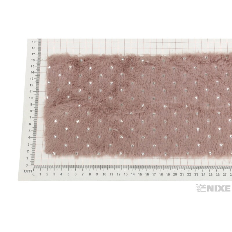 KOŽEŠINA HVĚZDY 14cmx150cm*STARORŮŽOVÁ