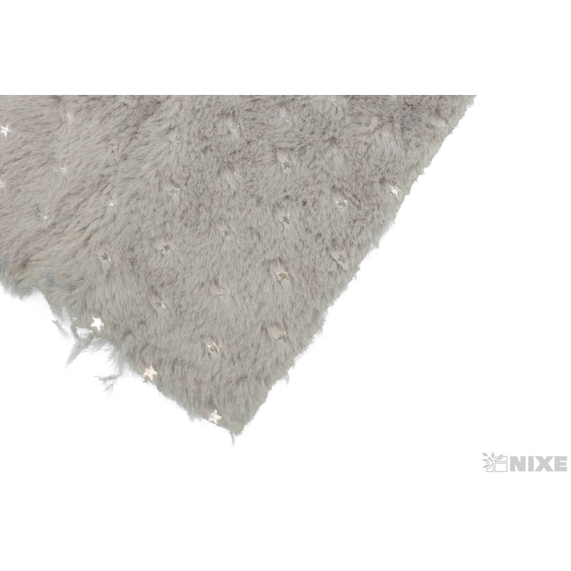 KOŽEŠINA HVĚZDY 17cmx150cm*ŠEDÁ