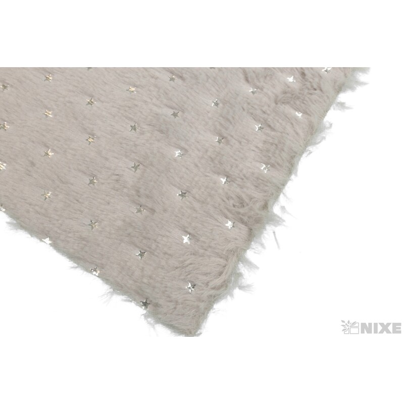 KOŽEŠINA HVĚZDY 14cmx150cm*ŠEDÁ