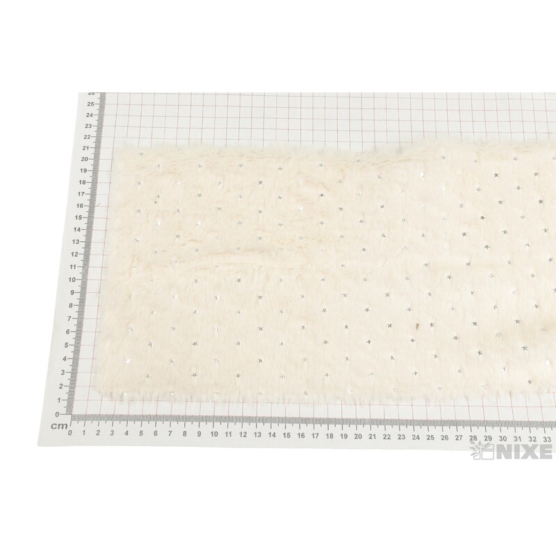 KOŽEŠINA HVĚZDY 17cmx150cm*KRÉMOVÁ