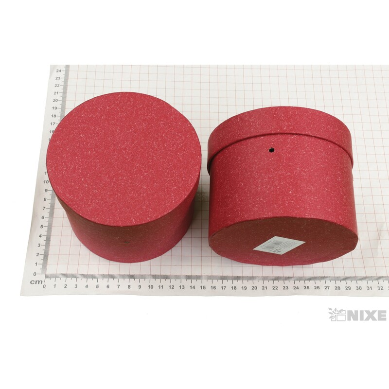 KVĚTINOVÝ BOX pr. 13x10cm*ČERVENÁ TM.