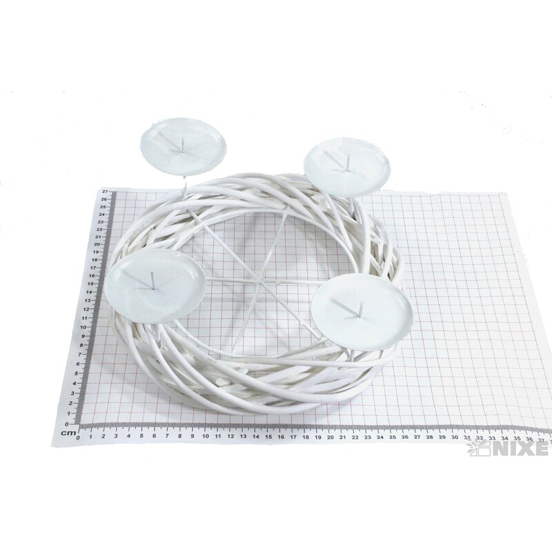 VĚNEC BODCE 24cm*BÍLÁ