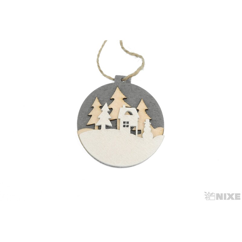 ZÁVĚS VÁNOCE D 5,5cm 6ks*MIX BAREV