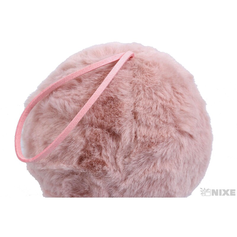 ZÁVĚS KOULE KOŽEŠINA 10cm*RŮŽOVÁ