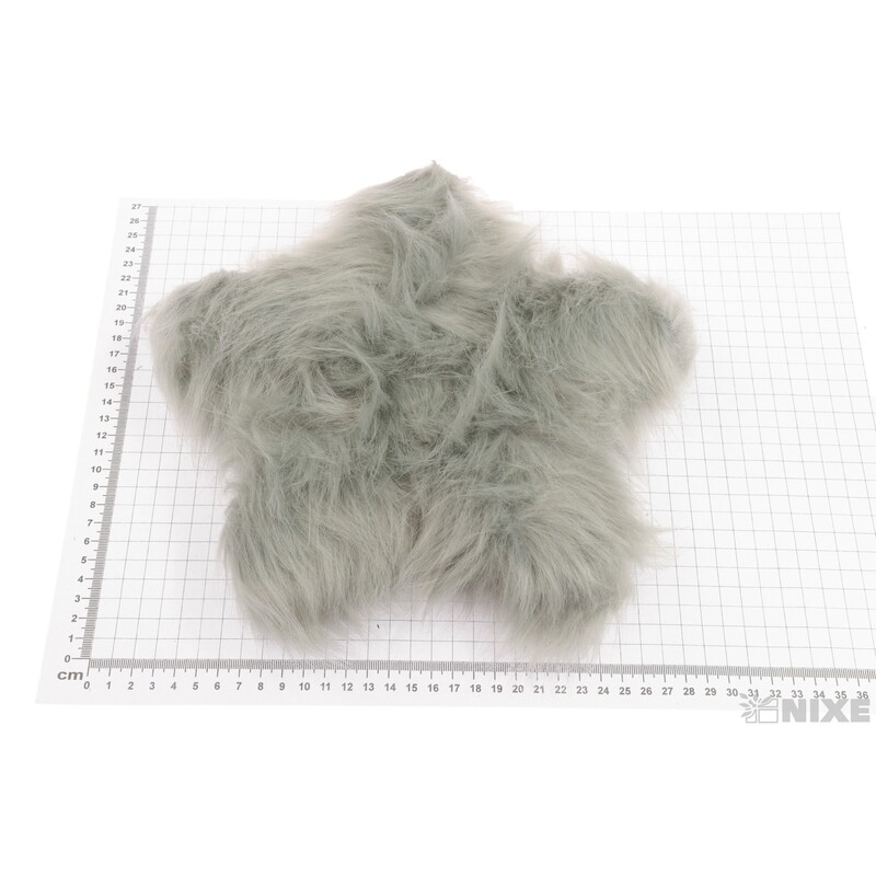 ZÁVĚS HVĚZDA KOŽEŠINA 25cm*ŠEDÁ