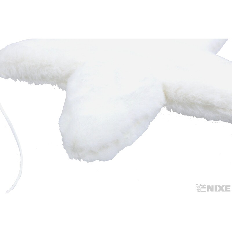 ZÁVĚS HVĚZDA KOŽEŠINA 25cm*BÍLÁ V+