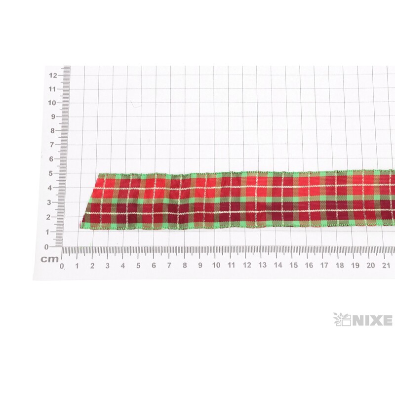 KOSTKOVÁ STUHA MTP 40mmx25m*ZELENÁ+ČERVENÁ 419602