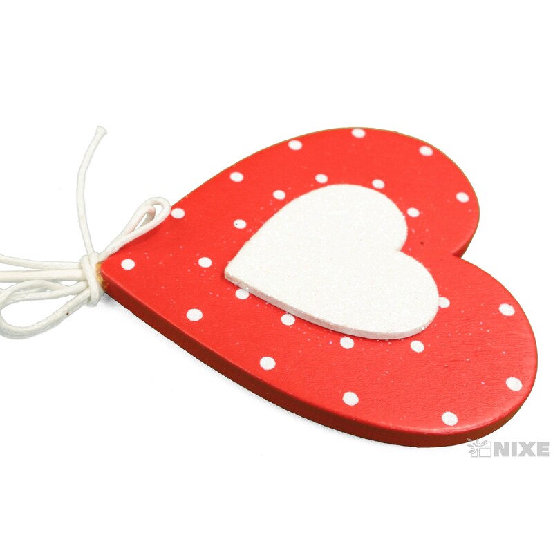 ZÁPICH SRDCE 8x27cm 10ks*MIX BAREV