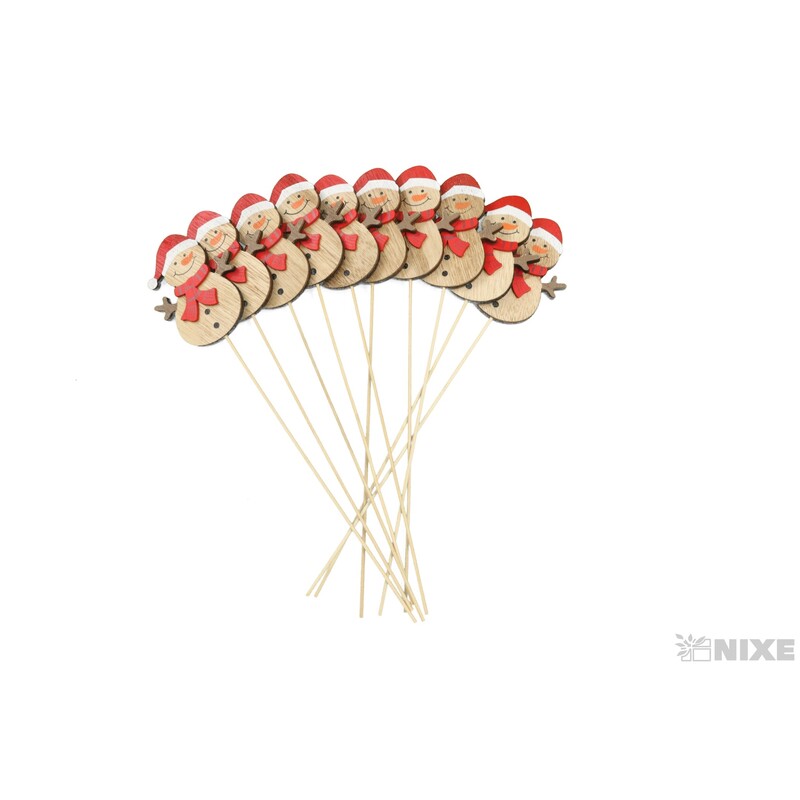 ZÁPICH SNĚHULÁK 8x28cm 10ks*MIX BAREV