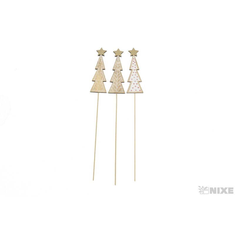 ZÁPICH STROMEČEK 11x32cm 12ks*BÍLÁ