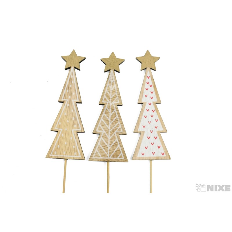 ZÁPICH STROMEČEK 11x32cm 12ks*BÍLÁ