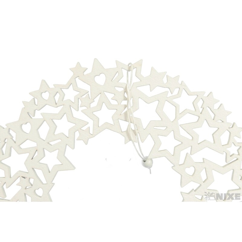 ZÁVĚS VÁNOCE D 22cm*BÍLÁ