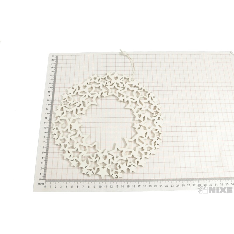 ZÁVĚS VÁNOCE D 22cm*BÍLÁ