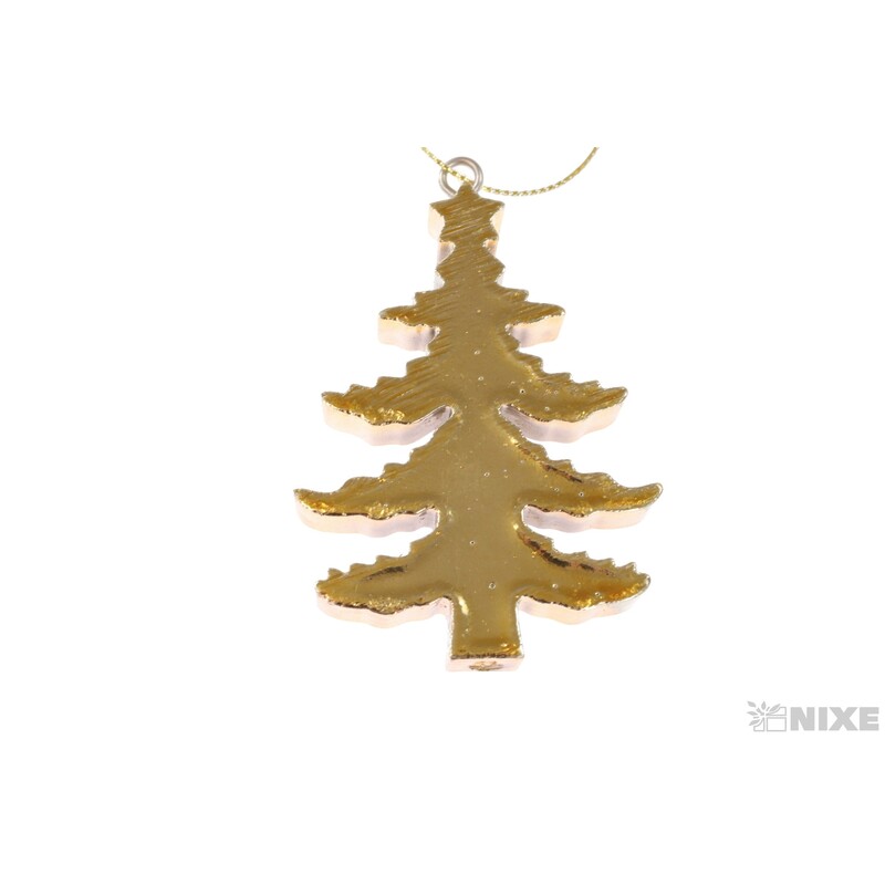 ZÁVĚS METAL STROMEČEK 7cm*ZLATÁ