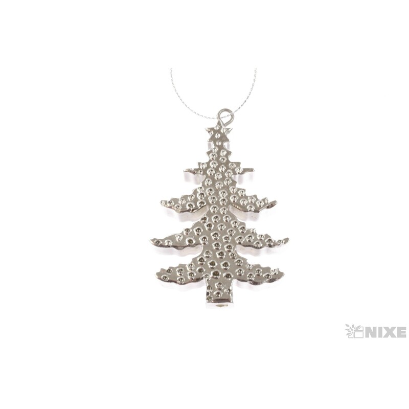 ZÁVĚS METAL STROMEČEK 7cm*STŘÍBRNÁ