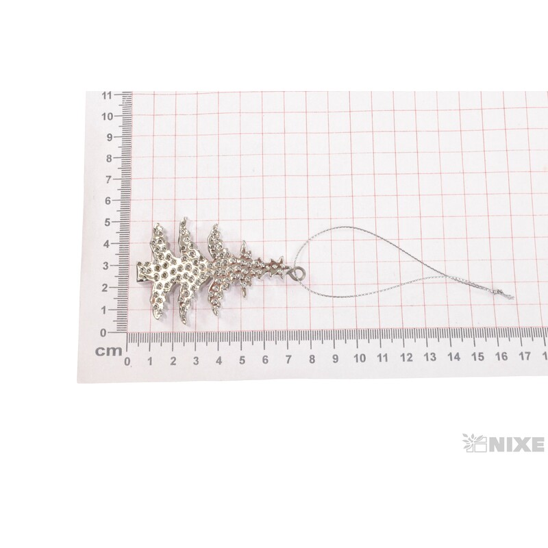 ZÁVĚS METAL STROMEČEK 7cm*STŘÍBRNÁ