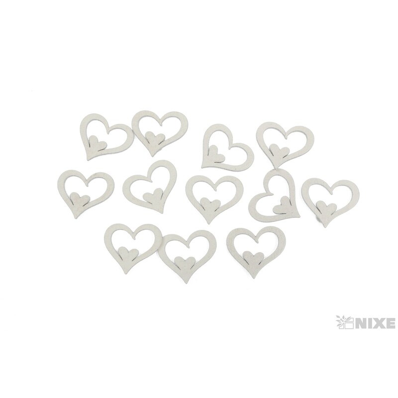 SRDCE NALEP. 3cm 12ks*BÍLÁ