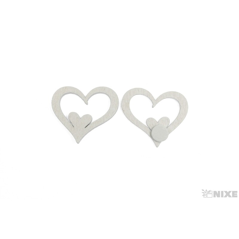 SRDCE NALEP. 3cm 12ks*BÍLÁ