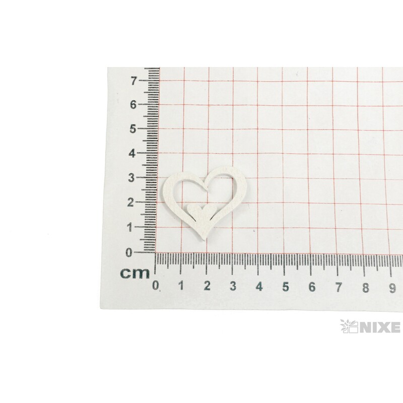 SRDCE NALEP. 3cm 12ks*BÍLÁ