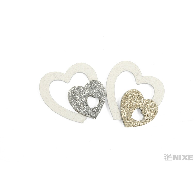 SRDCE NALEP. 4cm 8ks*MIX BAREV