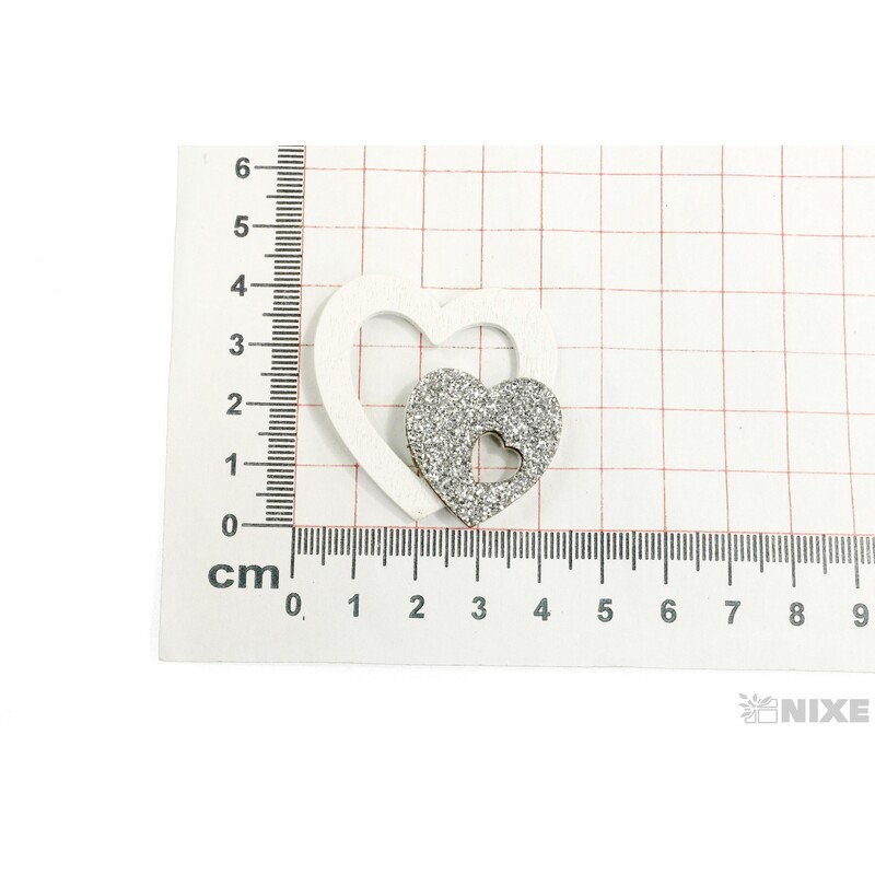 SRDCE NALEP. 4cm 8ks*MIX BAREV