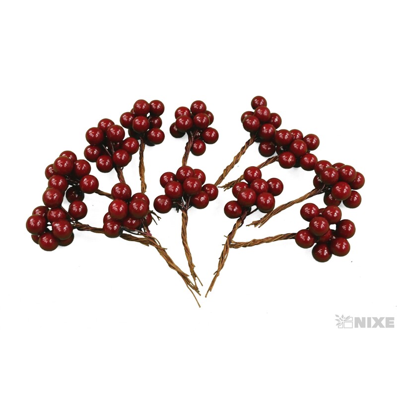 JEŘABINA 1x7cm 10ks 12sv*ČERVENÁ