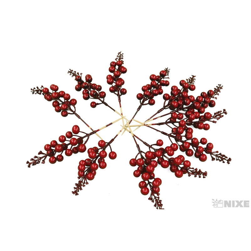 JEŘABINA 20cm 12ks*ČERVENÁ